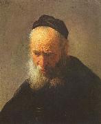 Head of an old man Rembrandt